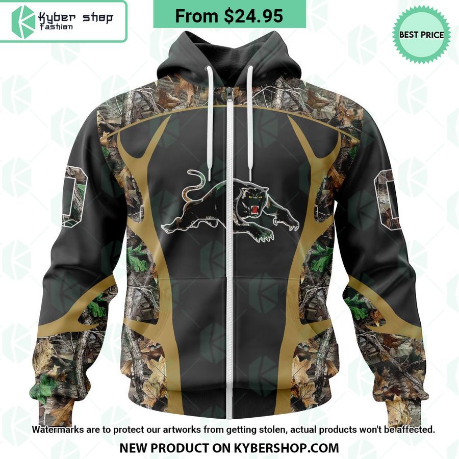 Penrith Panthers Camo Hunting Design CUSTOM Hoodie