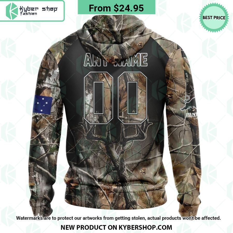 Penrith Panthers Camo Realtree Hunting CUSTOM Hoodie