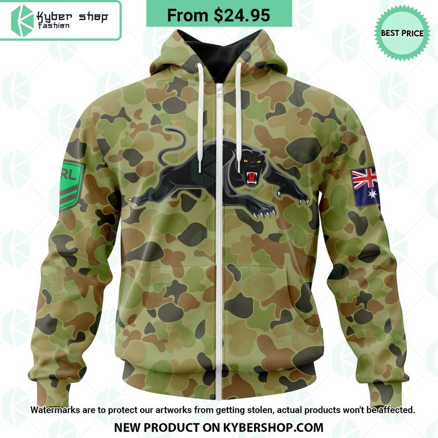 Penrith Panthers Military Camo Kits CUSTOM Hoodie