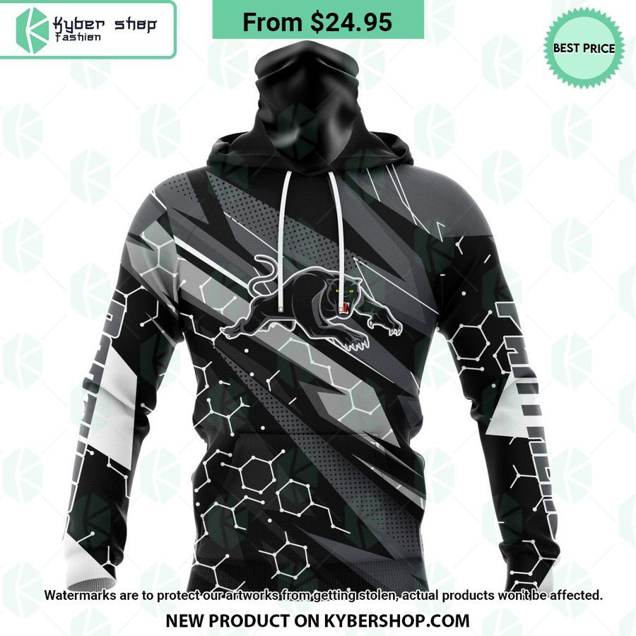 Penrith Panthers Skull Art Design CUSTOM Hoodie