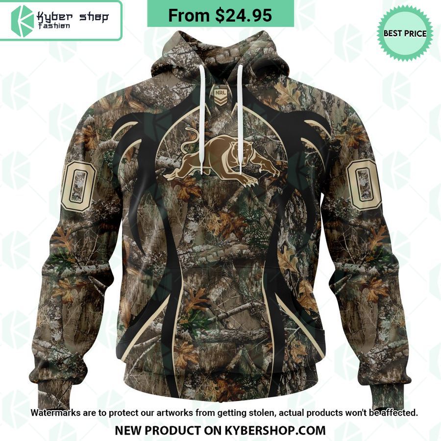 Penrith Panthers NRL Hunting Camo CUSTOM Hoodie