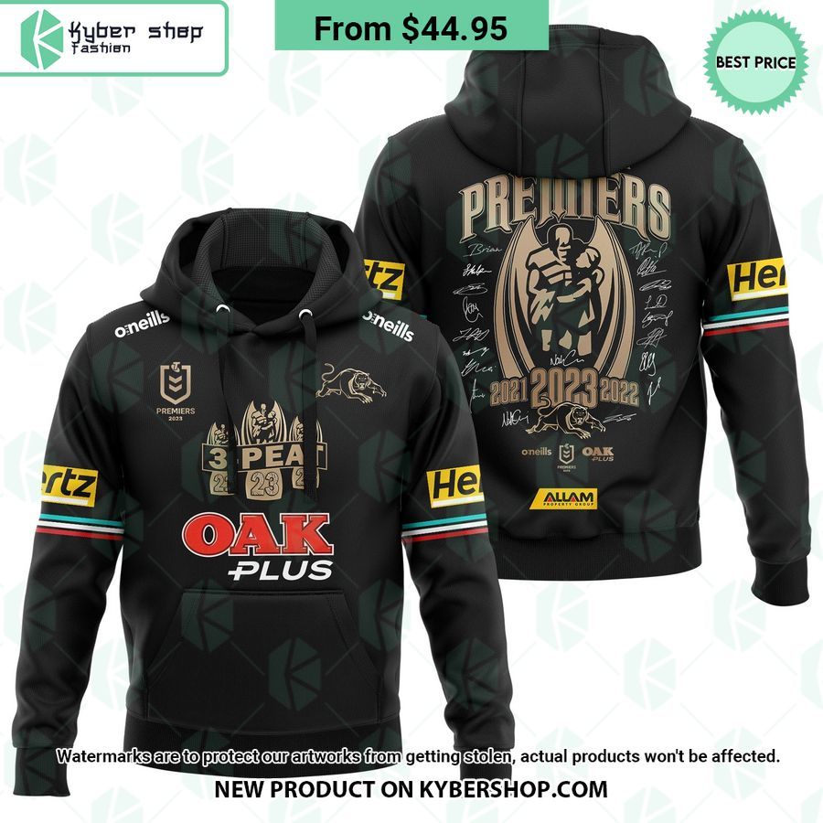 Penrith Panthers Premiers 3 Peats Hoodie