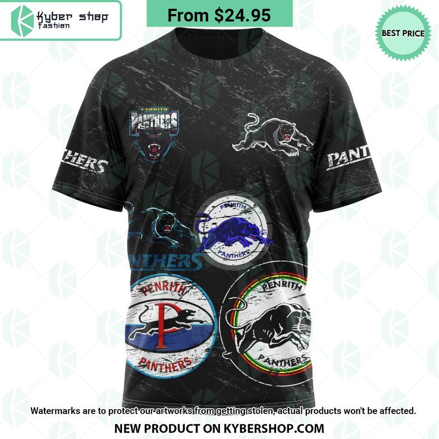 Penrith Panthers Retro Logo Design CUSTOM Hoodie