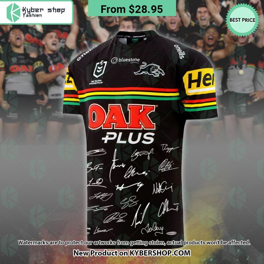 Penrith Panthers Signature 2023 NRL Premiers T Shirt