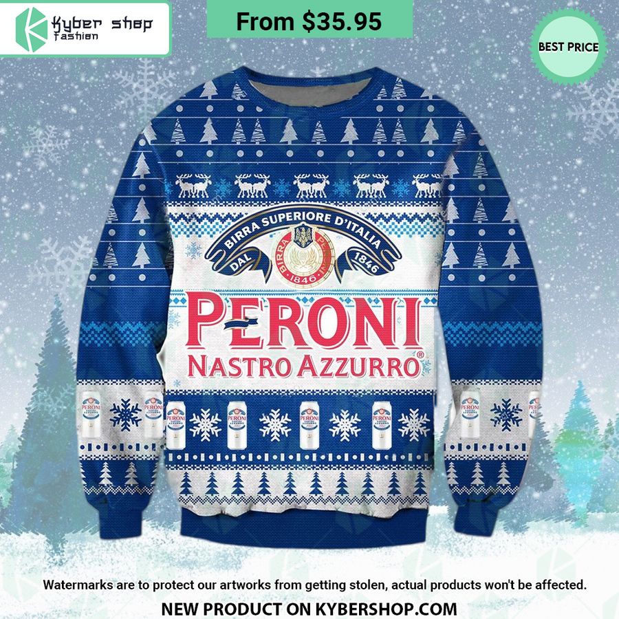 Peroni Nastro Azzurro Christmas Sweater