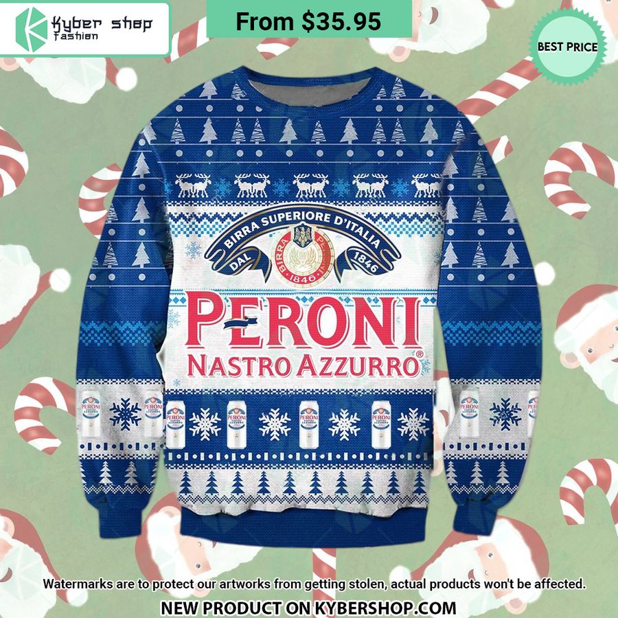 Peroni Nastro Azzurro Christmas Sweater