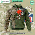 Personalized Cleveland Browns Veterans Day Camo Design Hoodie