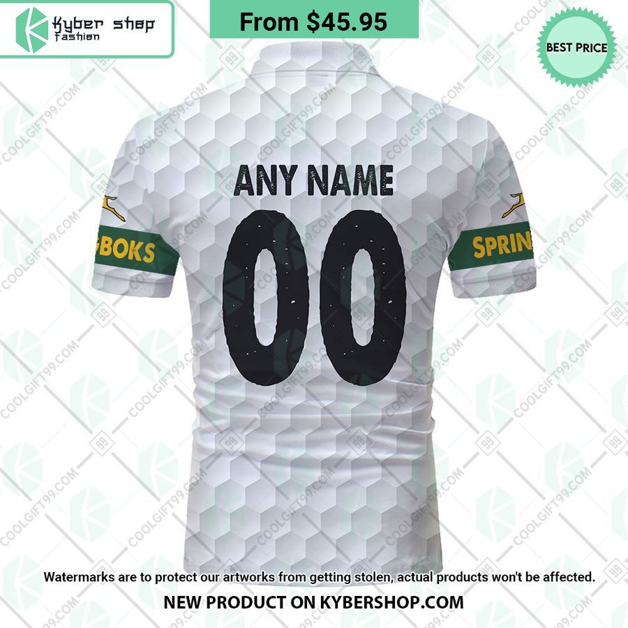 Personalized Golf Springboks South African Polo Shirt