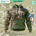 Personalized Los Angeles Chargers Veterans Day Camo Design Hoodie