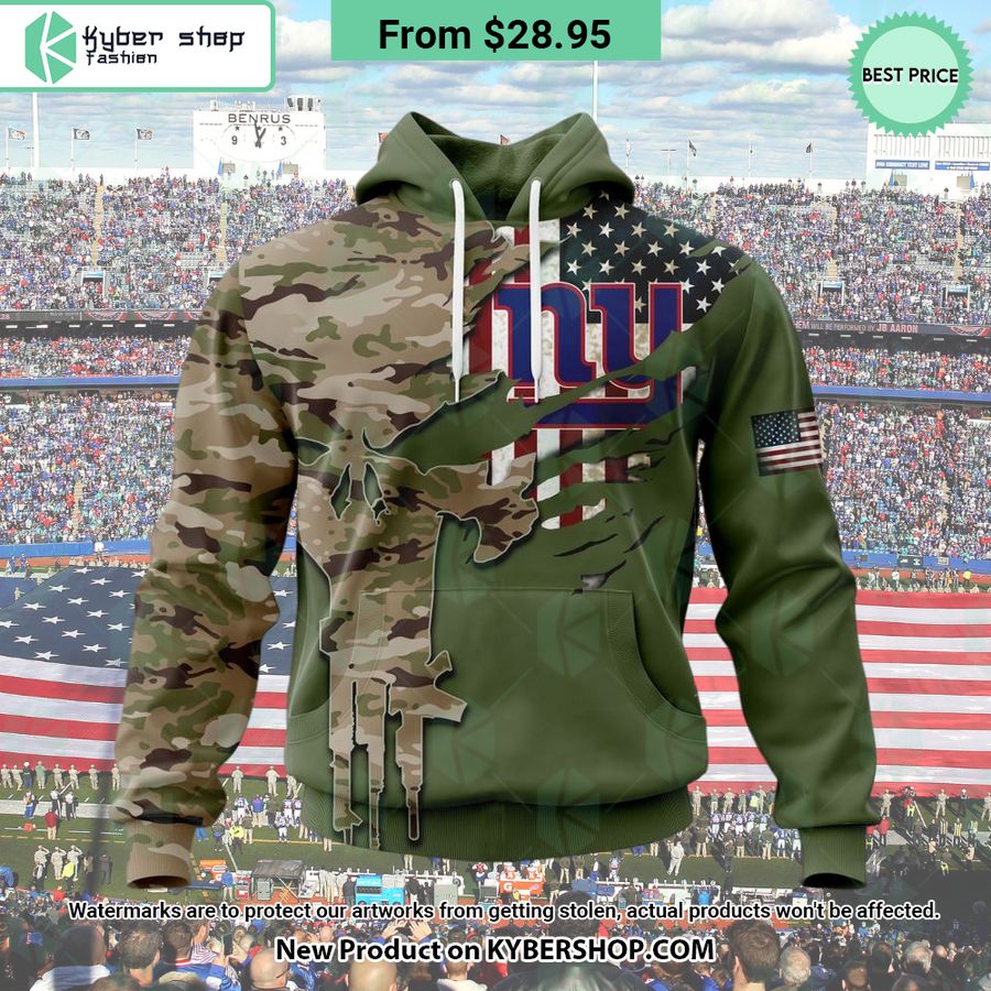 Personalized New York Giants Veterans Day Camo Design Hoodie
