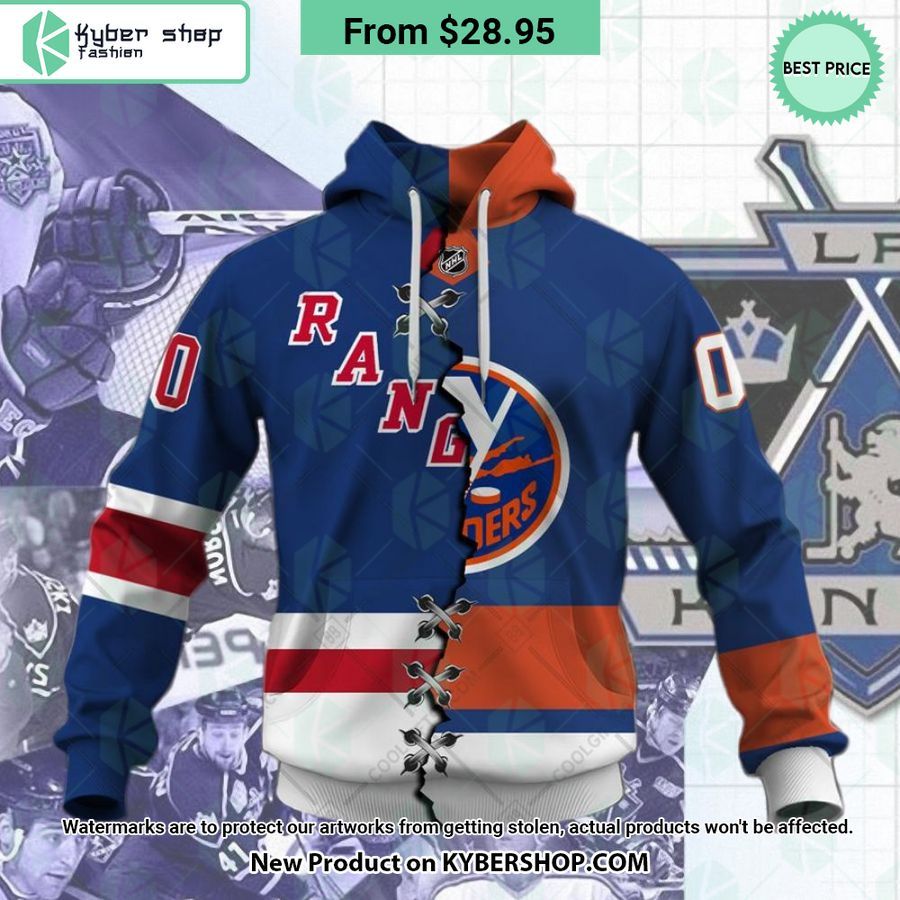 Personalized NHL Mix 2 Teams Home jersey Hoodie