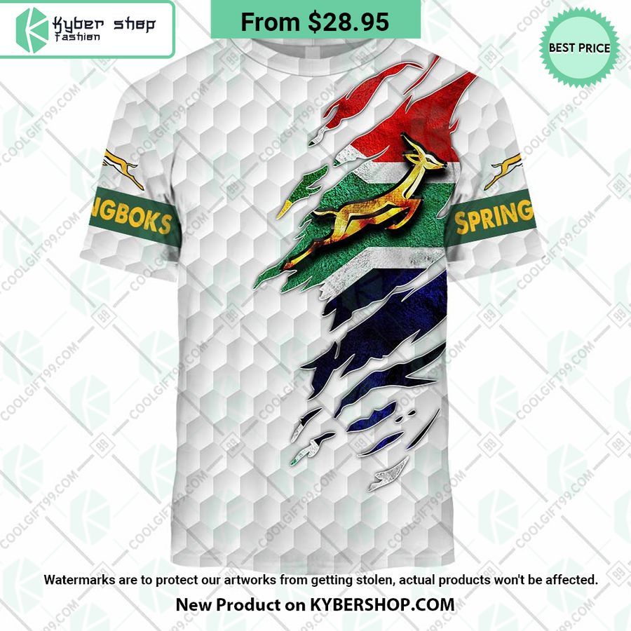 Personalized Springboks South Africa Golf Style Hoodie