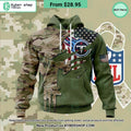 Personalized Tennessee Titans Veterans Day Camo Design Hoodie