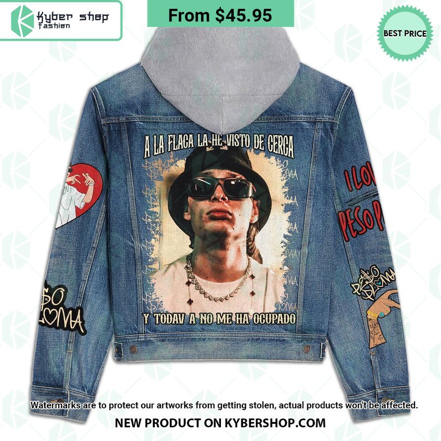 Peso Pluma Hooded Denim Jacket