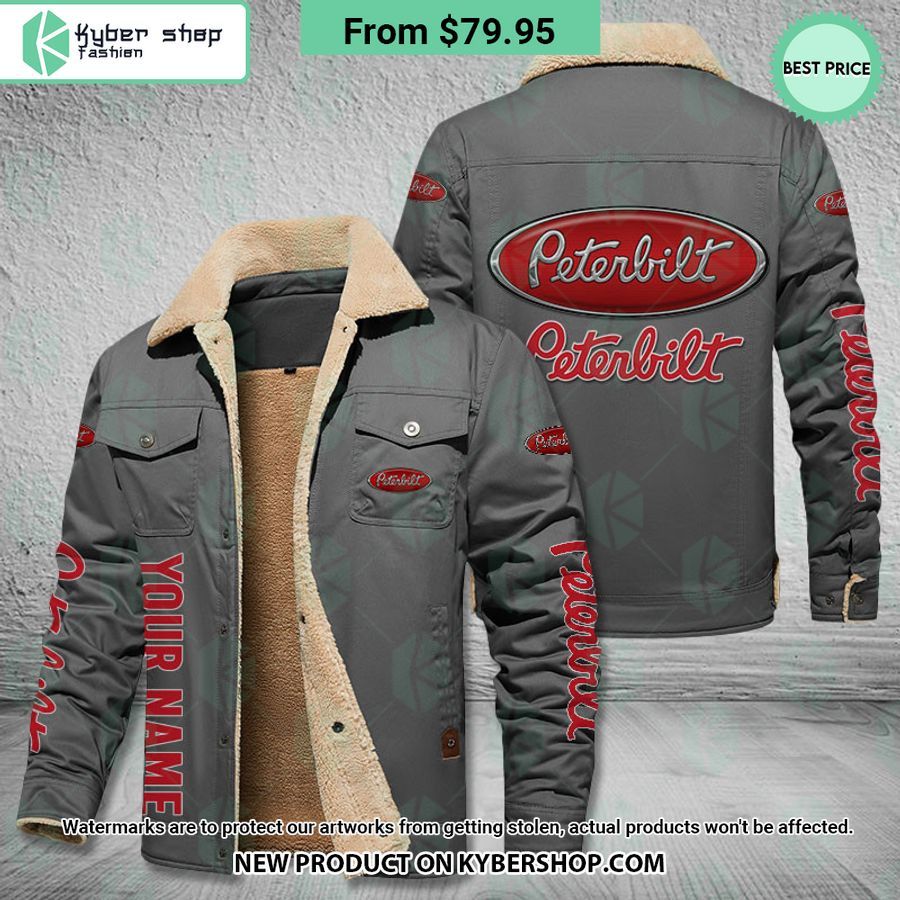 Peterbilt CUSTOM Fleece Leather Jacket
