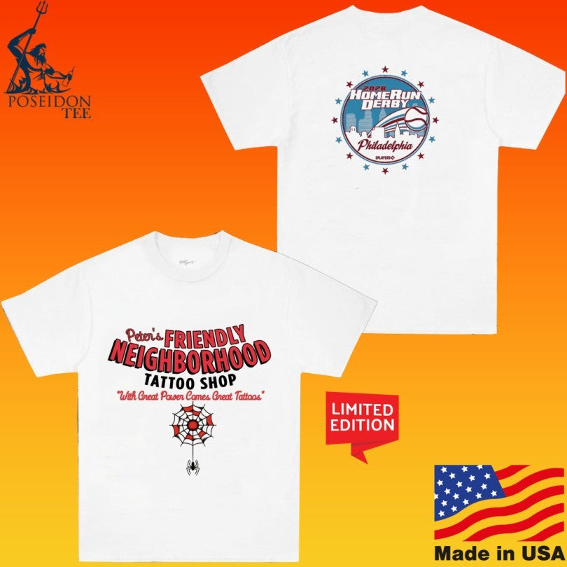 Peter’s Friendly Neighborhood Tattoo Shop T-shirt