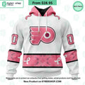 Philadelphia Flyers In October We Wear Pink Breast Cancer Hoodie