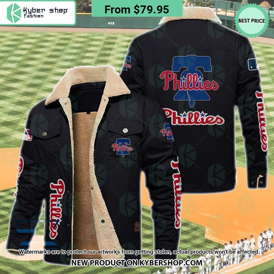 Philadelphia Phillies MLB Fleece Leather Jacket