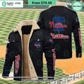 Philadelphia Phillies MLB Fleece Leather Jacket
