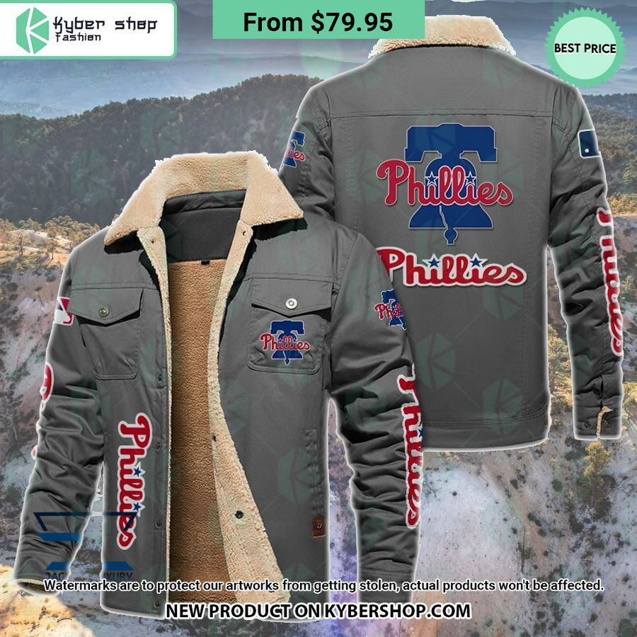 Philadelphia Phillies MLB Fleece Leather Jacket