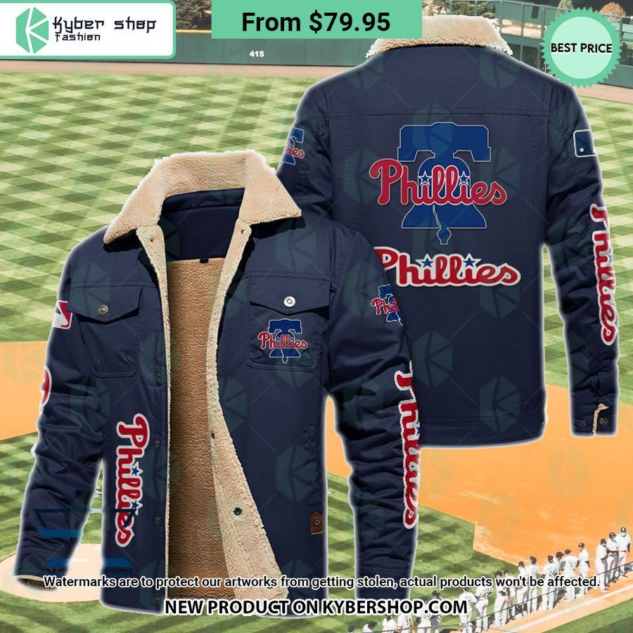 Philadelphia Phillies MLB Fleece Leather Jacket