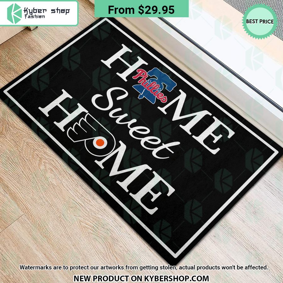 Philadelphia Phillies Philadelphia Flyers Home Sweet Home Doormat
