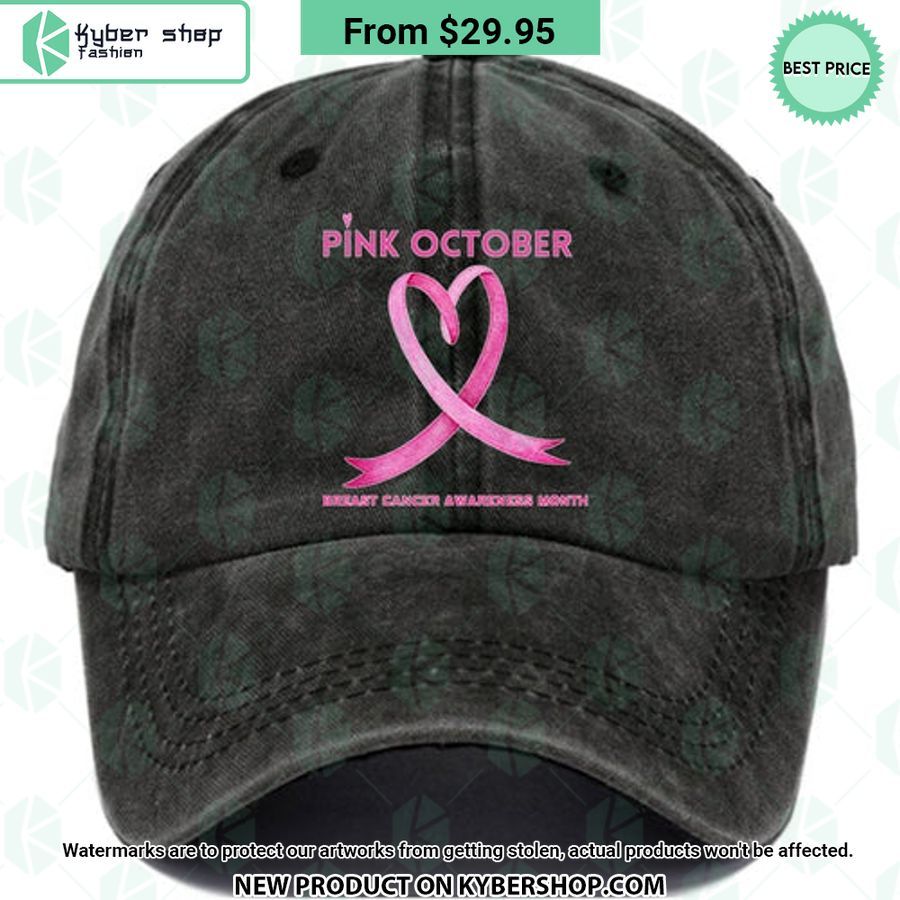 Pi̇nk October Breast Cancer Awareness Month Cap
