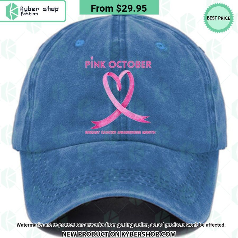 Pi̇nk October Breast Cancer Awareness Month Cap