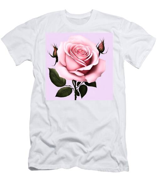 Pink Rose Flower T-Shirt