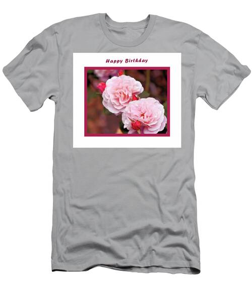Pink Rose Pair Birthday Card T-Shirt