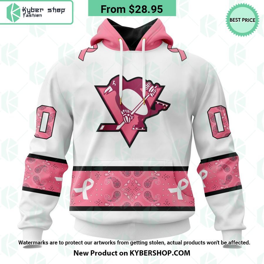 Pittsburgh Penguins In October We Wear Pink Breast Cancer Shirt