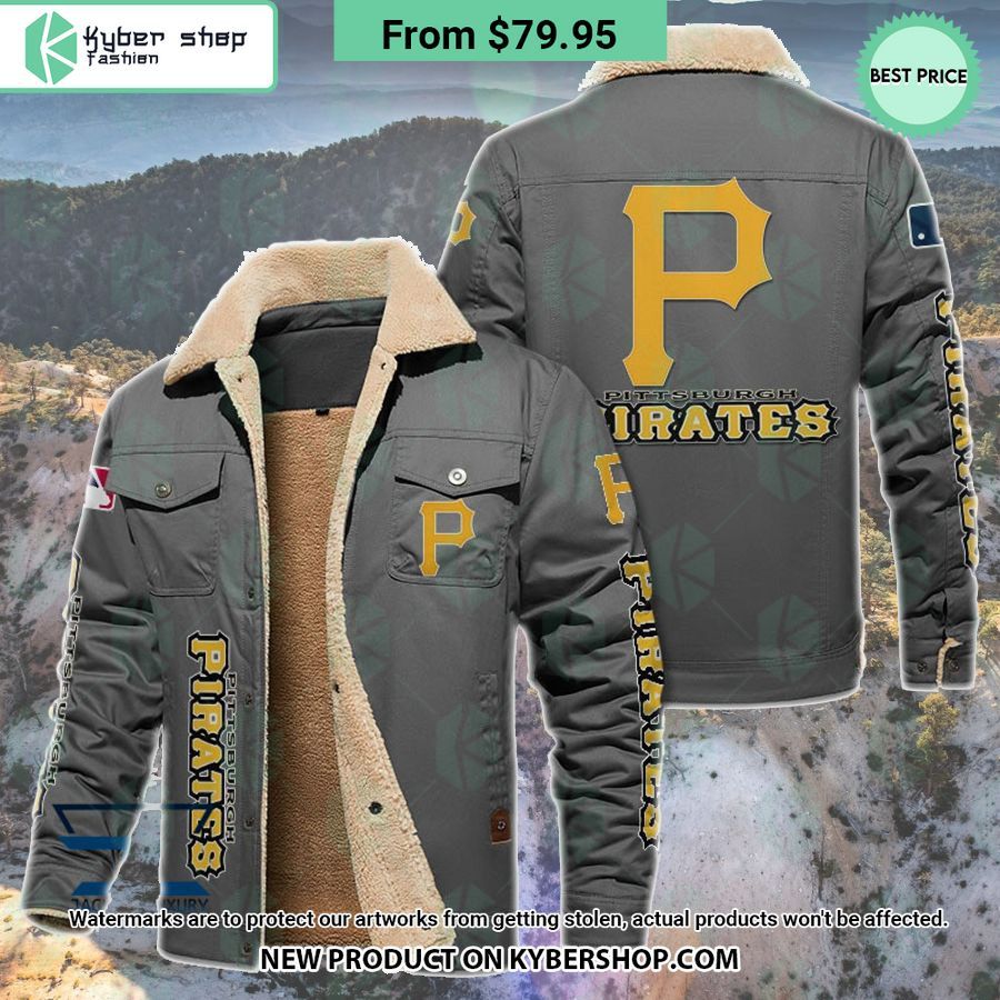 Pittsburgh Pirates MLB Fleece Leather Jacket