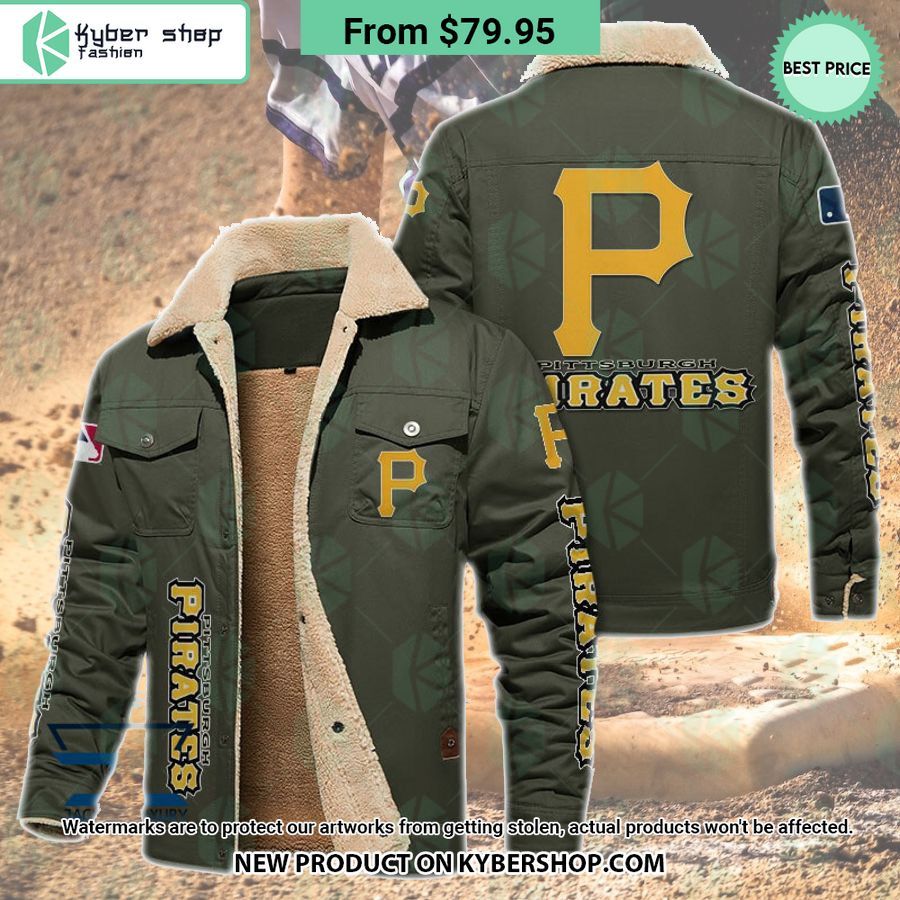 Pittsburgh Pirates MLB Fleece Leather Jacket