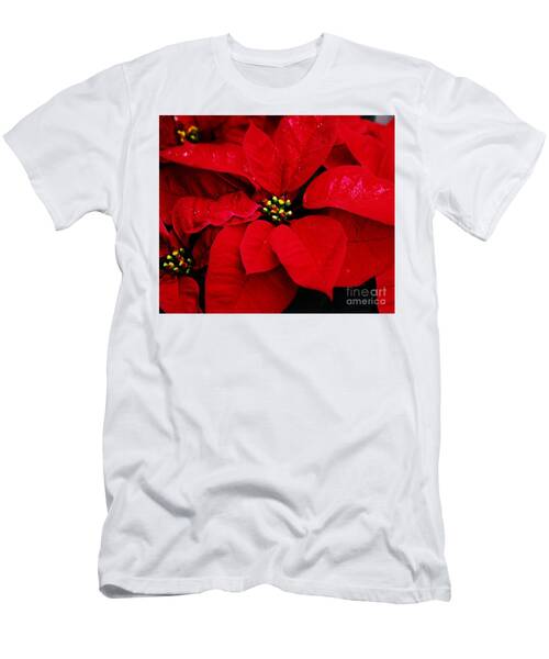 Red Poinsettia Vision # 2 T-Shirt