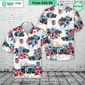 Police Truck 4th Of July Hawaiian Shirt