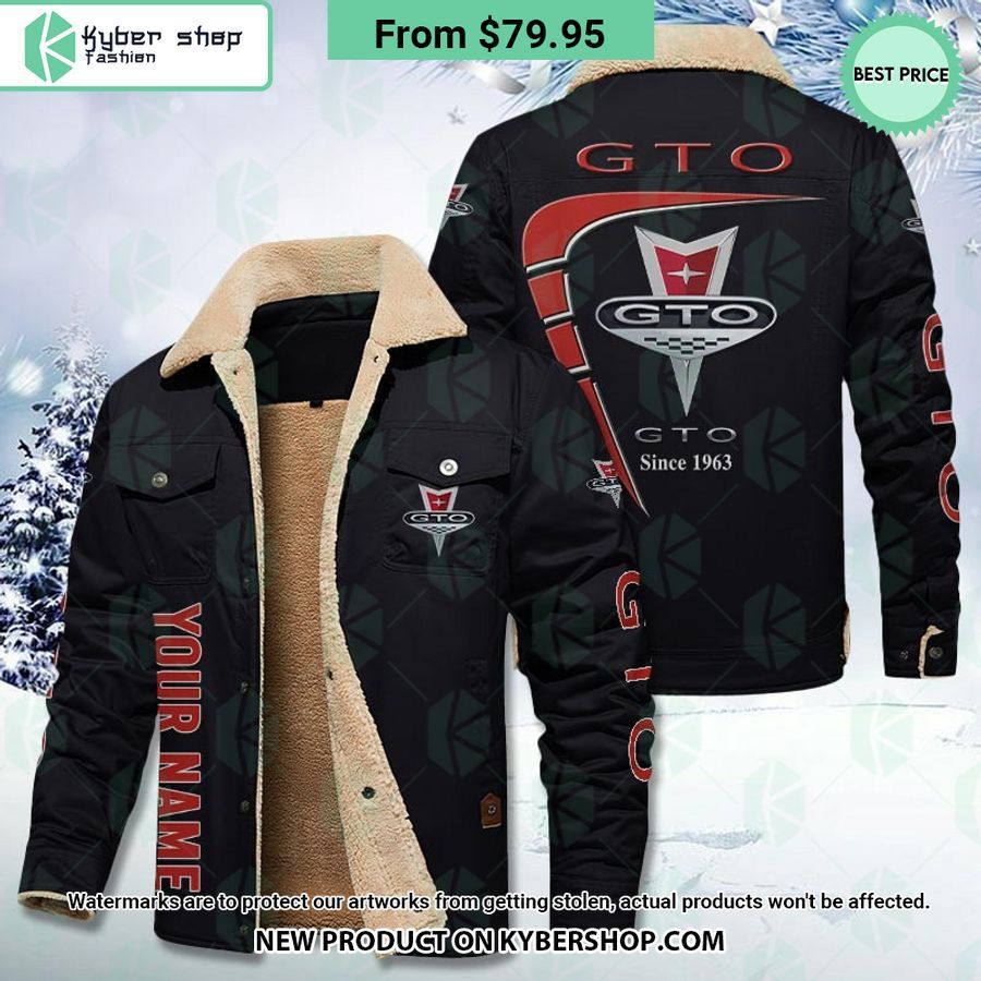 Pontiac GTO Fleece Leather Jacket