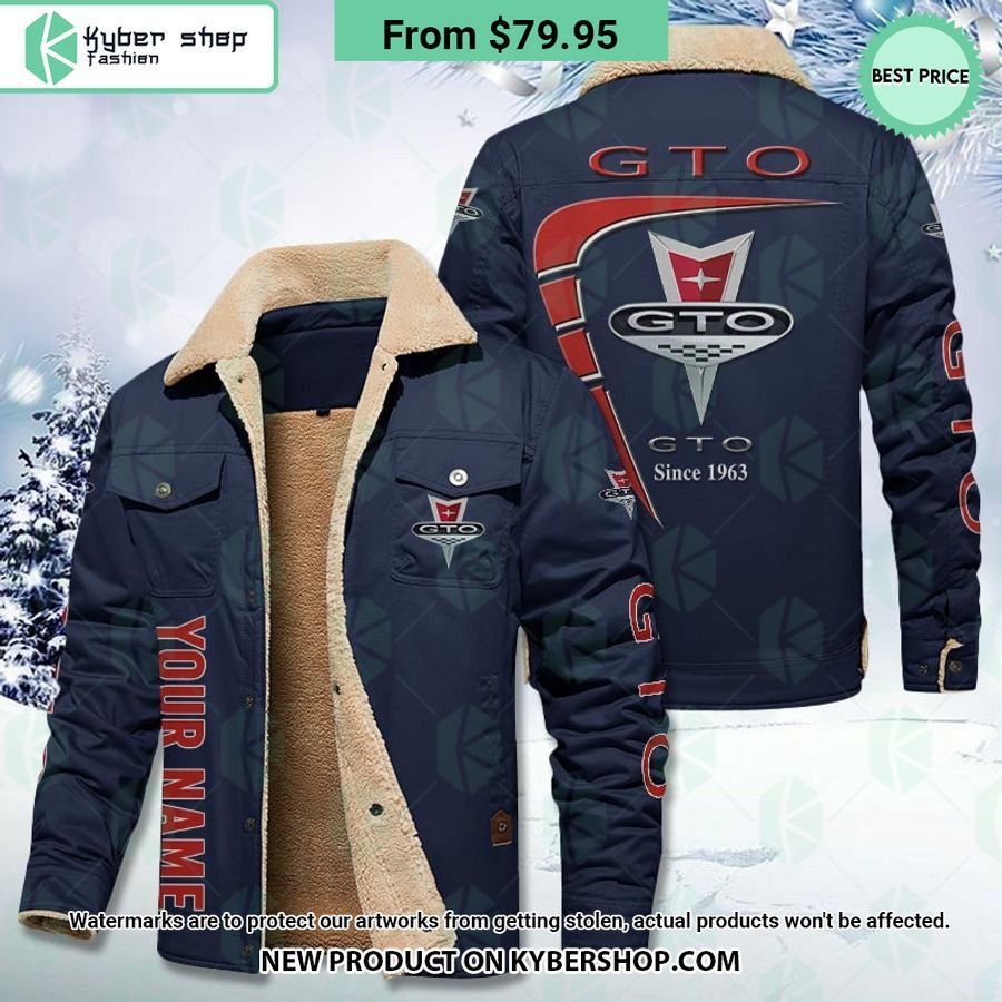 Pontiac GTO Fleece Leather Jacket
