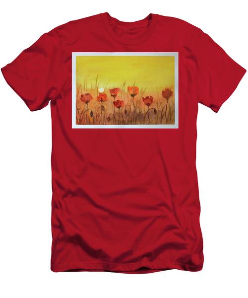 Poppies Charm At Sunrise T-Shirt