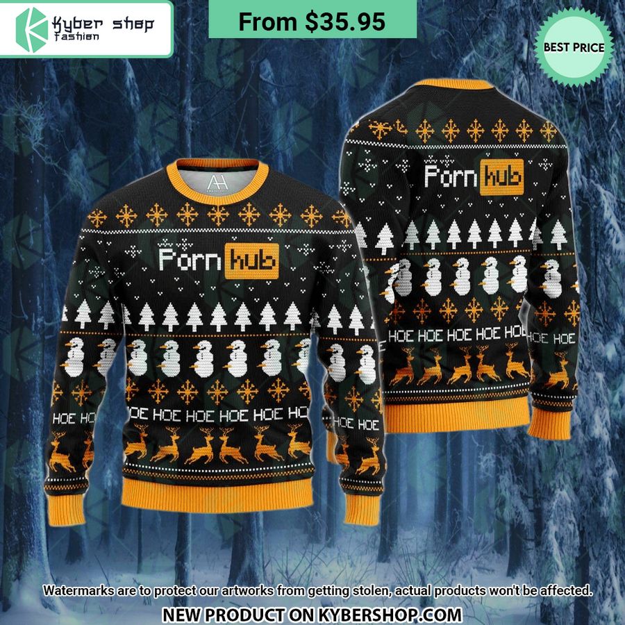 PornHub Hoe Hoe Hoe Chirstmas Sweater
