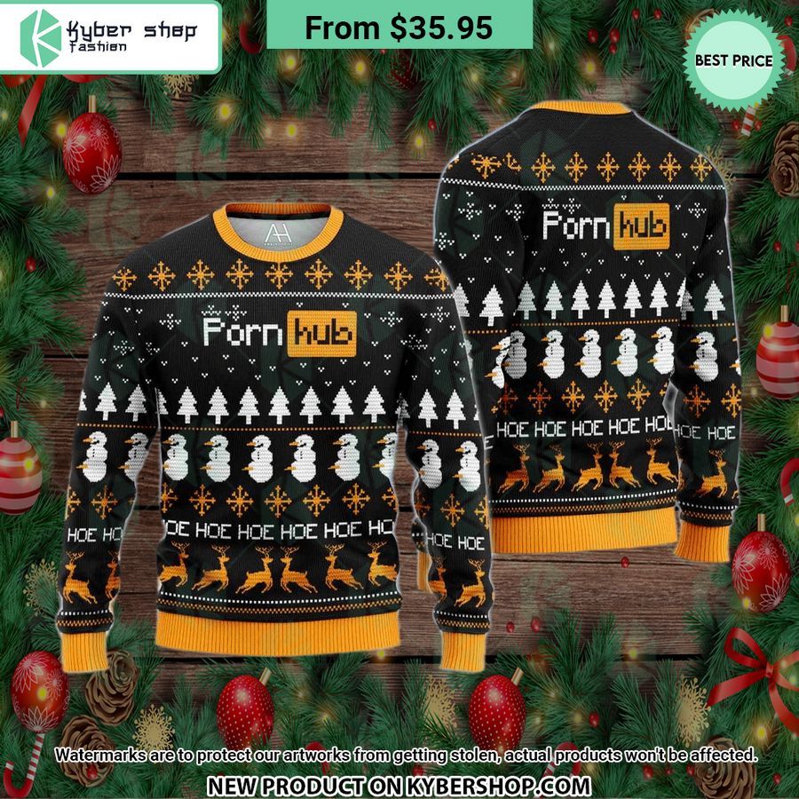 PornHub Hoe Hoe Hoe Chirstmas Sweater