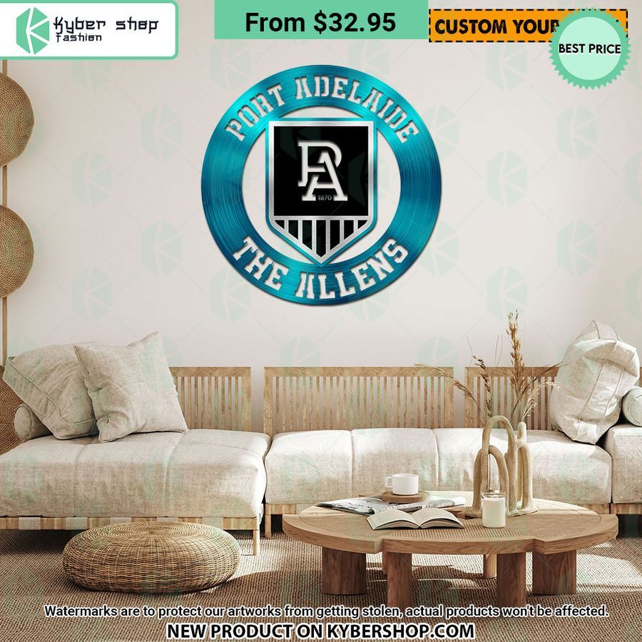 Port Adelaide CUSTOM Metal Sign