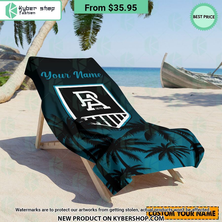 Port Adelaide FC CUSTOM Beach Towel