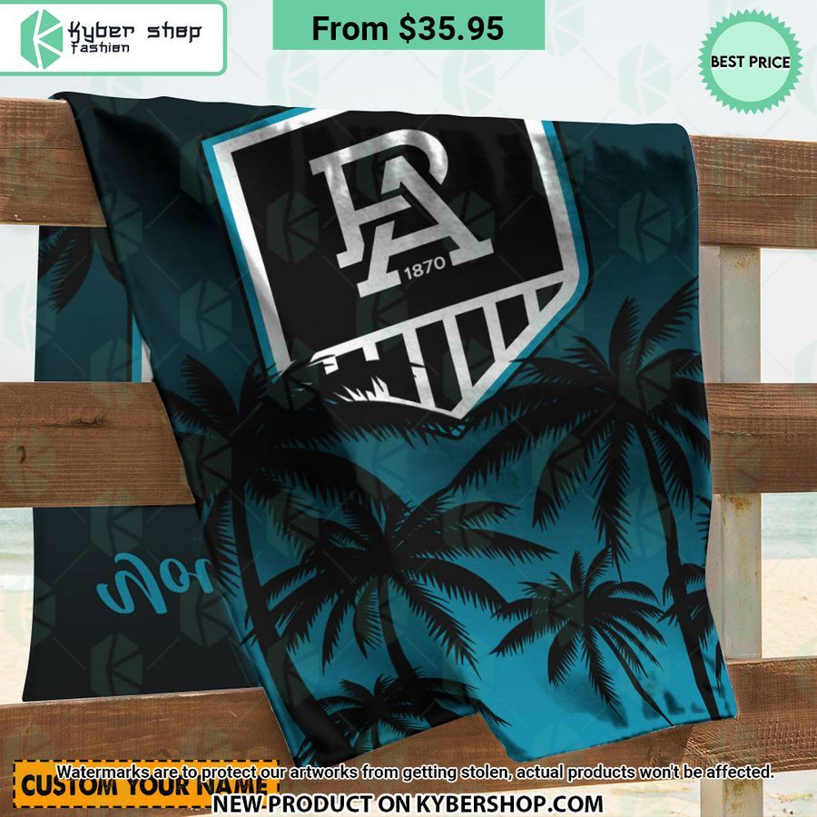 Port Adelaide FC CUSTOM Beach Towel