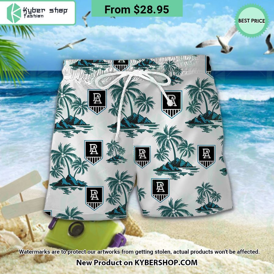 Port Adelaide Football Club Hawaiian Shirt Shorts