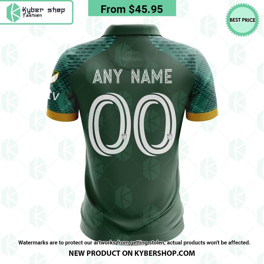 Portland Timbers 2023 Home Portland Plaid MLS CUSTOM Polo Shirt