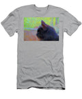 Portrait Of A Black Cat 138 - Painting T-Shirt