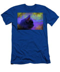Portrait Of A Black Cat 138a - Painting T-Shirt