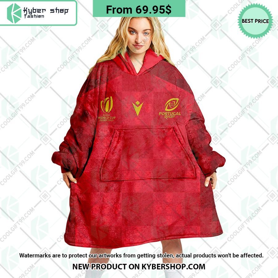 Portugal Rugby Home Jersey Rugby World Cup 2023 CUSTOM Blanket Hoodie