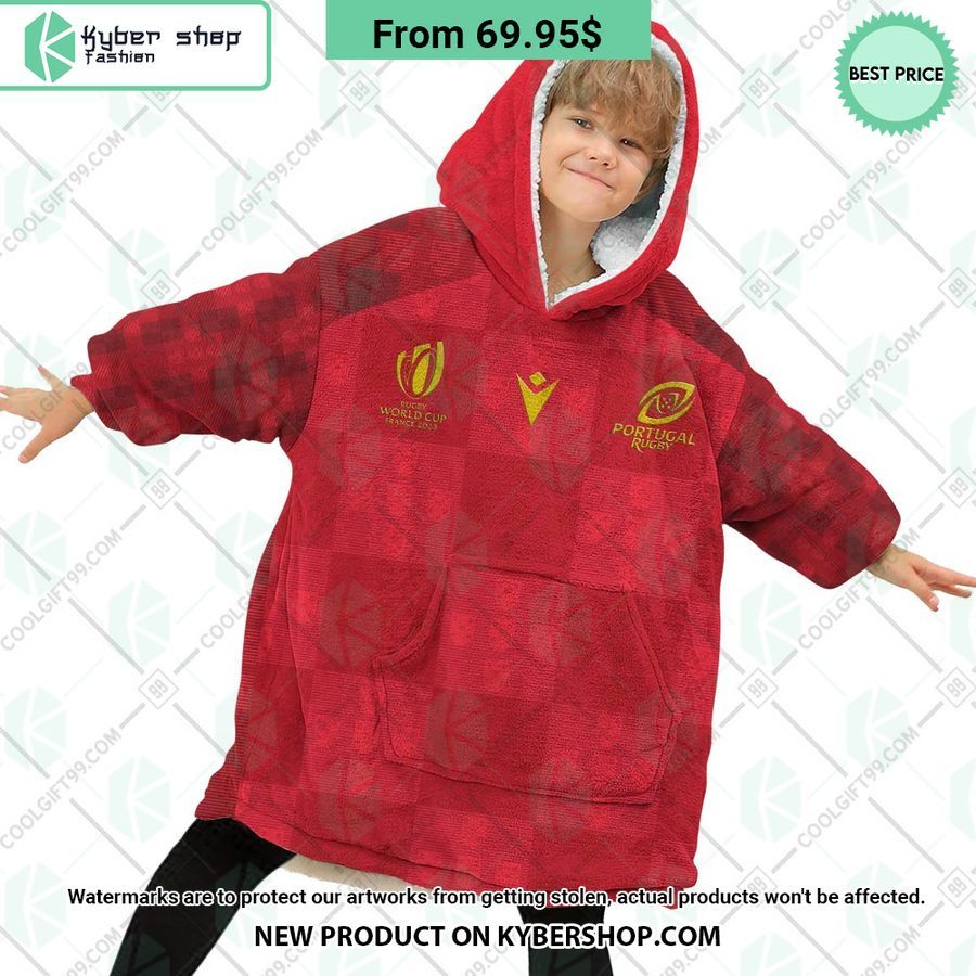 Portugal Rugby Home Jersey Rugby World Cup 2023 CUSTOM Blanket Hoodie