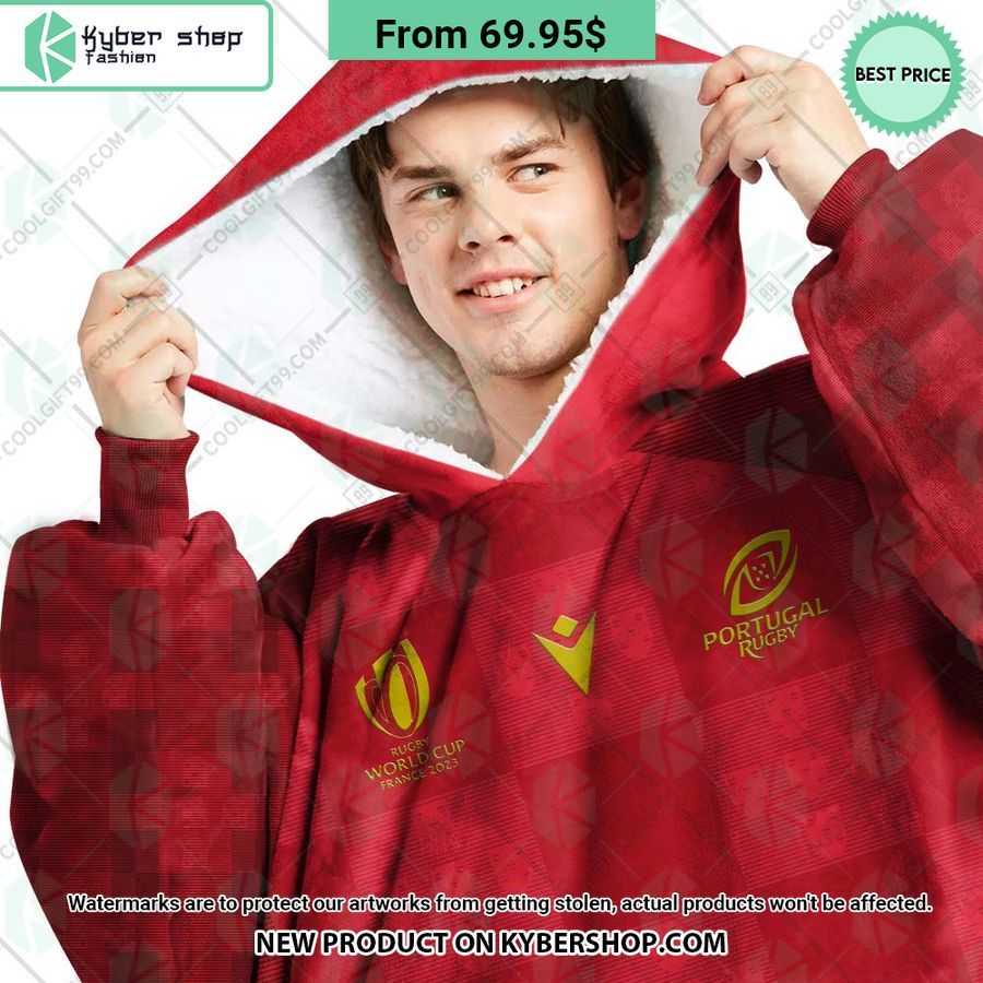 Portugal Rugby Home Jersey Rugby World Cup 2023 CUSTOM Blanket Hoodie